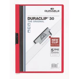 Durable Klemmhefter DURACLIP 30, Klemmmappe, für DIN A4, rot, 1 Stück Artikelbild