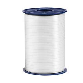 PP-Geschenkband, Ringelband, weiss, 5mm, 500lfm, 10 Stück Artikelbild