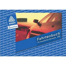 Avery Formularbuch Fahrtenbuch 222, A6, quer, für PKW, 80 Seiten für 390 Fahrten Artikelbild