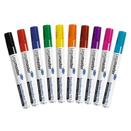Legamaster Boardmarker TZ1, Whiteboardmarker, Flipchartmarker, 1,5-3 mm, Rundspitze, nachfüllbar, farblich sortiert, 10er-Set, 1 Packung Artikelbild