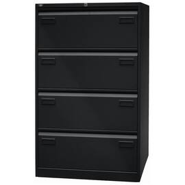 Bisley Hängeregistraturschrank Light - 4 Schubladen - 2-bahnig - Schwarz, 1 Stück Artikelbild