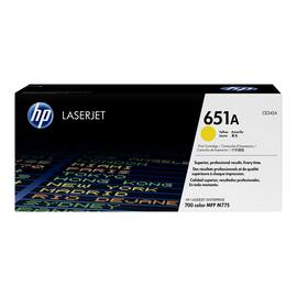 HP Original Lasertoner HP 651A, CE342A, Toner, Tonerkatusche, gelb, 1 Stück Artikelbild