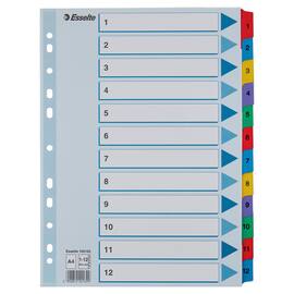 Register ESSELTE A4 mylar 1-12 produktbilde