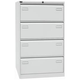 Bisley Hängeregistraturschrank Light - 4 Schubladen - 2-bahnig - Lichtgrau, 1 Stück Artikelbild