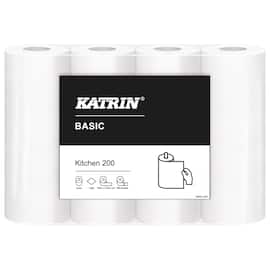 KATRIN Hushållspapper Basic 200 1-lagers, 196 ark, 226 mm produktfoto