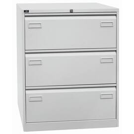 Bisley Hängeregistraturschrank Light - 3 Schubladen - 2-bahnig - Lichtgrau, 1 Stück Artikelbild