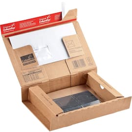 ColomPac Paket-Versandkarton mit Haftklebeverschluss und Aufreißfaden, 460x310x160mm (A3+), Braun, 10 Stück Artikelbild