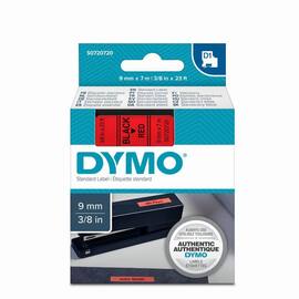 Dymo Schriftband, Rot, Druck: Schwarz, 9 mm Artikelbild