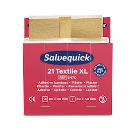 Salvequick Plåster refill textil extra stora produktfoto