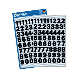 Etikett AVERY tall 9,5mm 0-9 sort produktbilde