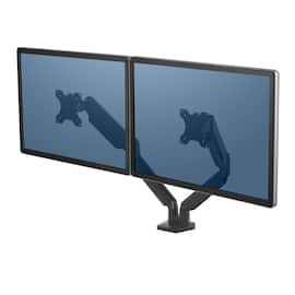 Fellowes Monitorarm Platinum Series für 2 Bildschirme, Monitorhalter, Tischhalterung, schwarz, 1 Stück Artikelbild