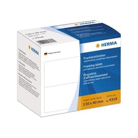 Herma Frankieretiketten doppelt, weiß, 130x40mm, 1000 Stück Artikelbild