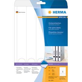 Herma Ordneretiketten, Rückenschilder für Ordner, schmal/lang, selbstklebend, 38x297mm, weiß, 125 Stück Artikelbild