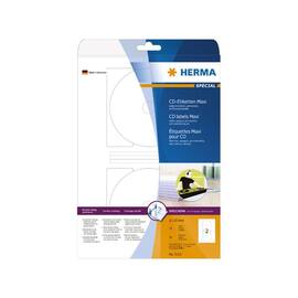 Herma CD- und DVD-Etiketten Maxi weiß 116mm, 50 Stück Artikelbild