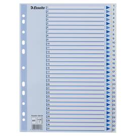 Register ESSELTE A4 plast 1-31 blå/hvit produktbilde