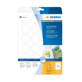 Herma Etiketten Movables A4, wiederablösbar, rund, weiß, 40mm, 600 Stück Artikelbild
