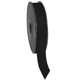 Satinband breit, Geschenkband, Textilband, schwarz, 25mm x 50m, 5 Rollen Artikelbild