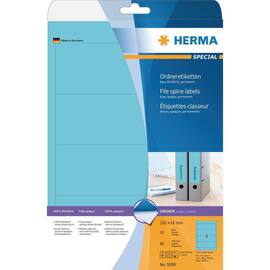 Herma Rückenschild, selbstklebend, breit / kurz, 61 x 192 mm, blau - 80 Stück Artikelbild