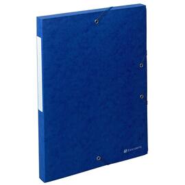 Exacompta Dokumentenbox Exabox, Sammelbox mit Gummi, Manilakarton, A4, 25mm, blau, 1 Stück Artikelbild