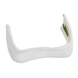 Verschlussclip vorgebogen, mit Drahtkante, weiß, 8x33 mm, 10 Packungen Artikelbild