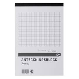 Anteckningsblock A5 100 blad rutat perf produktfoto