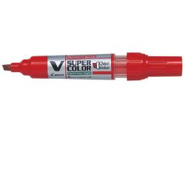 Pilot Begreen Begreen V Super Color permanent märkpenna, mejselformad spets på 5,0 mm, röd produktfoto