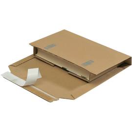 Smartbox Pro Universalverpackung mit Haftklebeverschluss und Aufreißfaden, 219x157x-54mm, A5, braun, 25 Stück Artikelbild