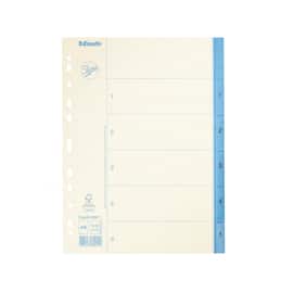 Jopa Pappersregister, A4 1–5-flikuppsättning, blått och svart produktfoto