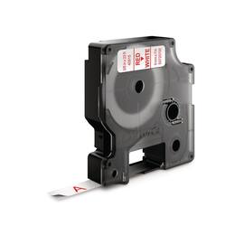 Dymo Schriftband, Weiß, Druck: Rot 9 mm Artikelbild