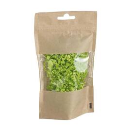 Druckverschlussbeutel mit Sichtfenster, Stehbodenbeutel, Kunststoffbeutel, Plastikbeutel, 250ml, 110x65x185mm, natur, 100 Stück Artikelbild