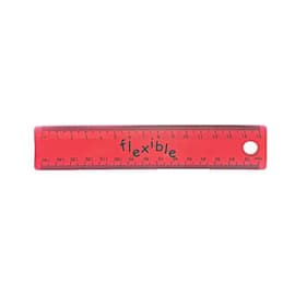 Helix Linjal 15 cm, röd produktfoto