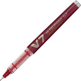 Pilot Begreen Bläckkulpenna, Begreen Hi-Tecpoint V7 rollerballpenna med stift, tunn spets på 0,7 mm, röd produktfoto