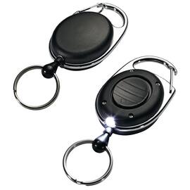Durable Schlüsselring Jojo Style, Schlüsselband, Schlüsselanhänger, mit LED-Lampe, schwarz, mit Metallclip, 1 Stück Artikelbild