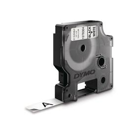 Dymo Tape Durable D1 12mm svart på vit produktfoto