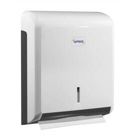 Dispenser LYRECO tørkeark hvit produktbilde