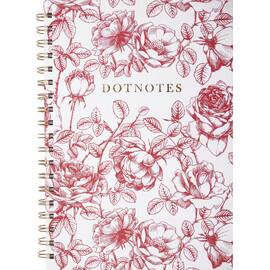 Notatbok BURDE DotNotes B5 spiral Blomst produktbilde
