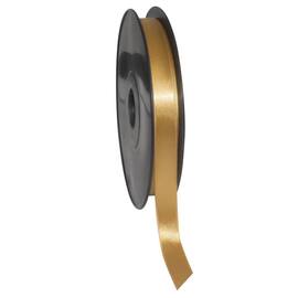 Satinband schmal, Geschenkband, Textilband, gold, 15mm x 50m, 5 Rollen Artikelbild