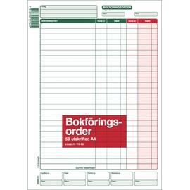 Esselte Blankett Bokföringsorder A4 50 blad produktfoto