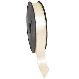 Satinband breit, Geschenkband, Textilband, creme, 25mm x 50m, 5 Rollen Artikelbild