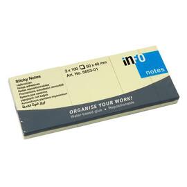Notatblokk INFO 40x50mm gul (3) produktbilde