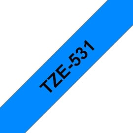 Tape BROTHER TZe-531 12mmx8m sort/blå produktbilde