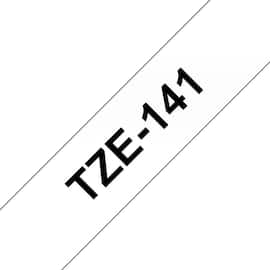 Brother Schriftband für P-Touch, 18 mm, transparent/Schwarz - TZE-141 Artikelbild