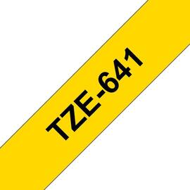 Brother Schriftband für P-Touch, 18 mm, Gelb/Schwarz - TZE-641 Artikelbild