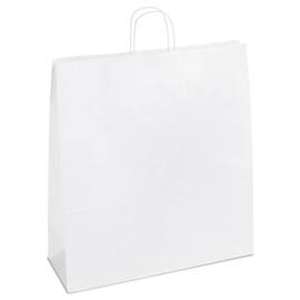Papiertragetasche Torino XL, Geschenktaschen, 450x170x480mm, weiß, 150 Stück Artikelbild