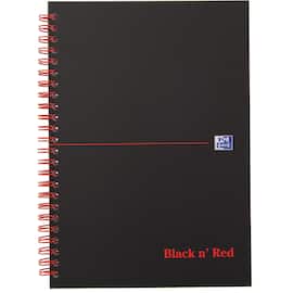 Notatbok OXFORD Black n´Red A5 PP lin produktbilde