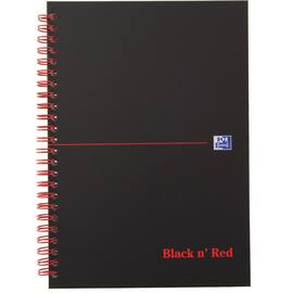 Spiralbok OXFORD bk n red A5 PP 140s lin produktbilde
