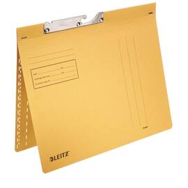 Leitz Pendelhefter, Manilakarton, Recycling, 250 g/m², Amtsheftung, A4, gelb, 1 Stück Artikelbild
