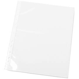LANDS Prospekthülle, Klarsichthülle, PP, oben offen, 21fach Lochung, A4, 0,08 mm, glasklar, glatt, 25 Stück pro Packung Artikelbild