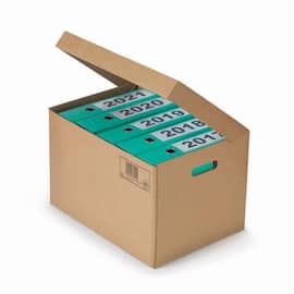 Arkivboks med lokk for brevordnere produktbilde