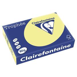 Clairefontaine Kopieringspapper A4 80 ohålat citrongul produktfoto